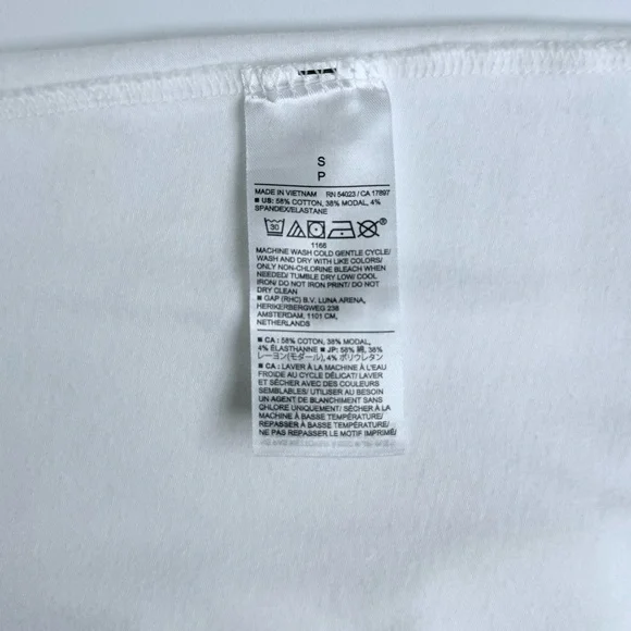 Banana Republic Factory Timeless Crew Neck Short Sleeve T Shirt White Size S - Picture 6 of 7